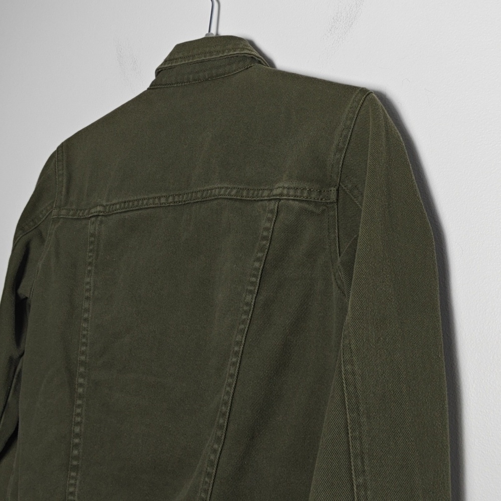 NEWPORT NEWS JEANOLOGY COLLECTION Olive Green Jean Jacket Size 4 - Picture 15 of 16
